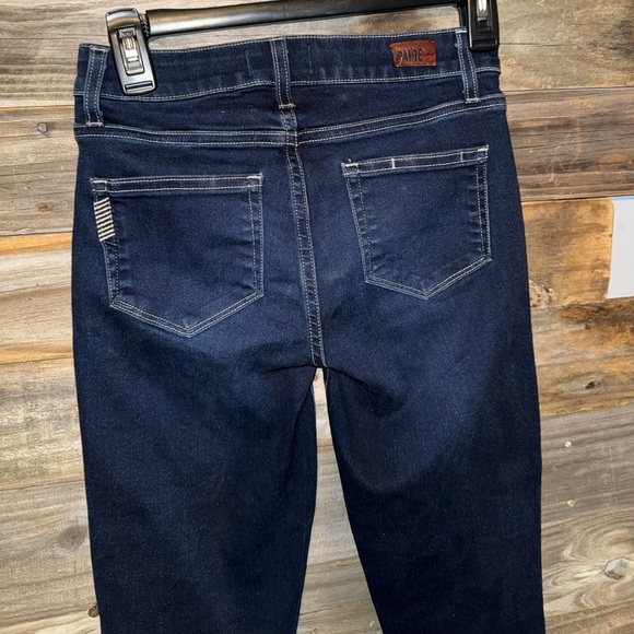 Paige Verdugo Crop 
Dark Wash 5-Pocket Cropped Slim Capri Denim Jeans size 25 - Picture 4 of 7